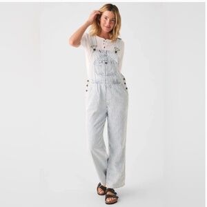 Faherty Topsail Straight Leg Overall Railraod Stripe Medium Fall Gorpcore Hiking